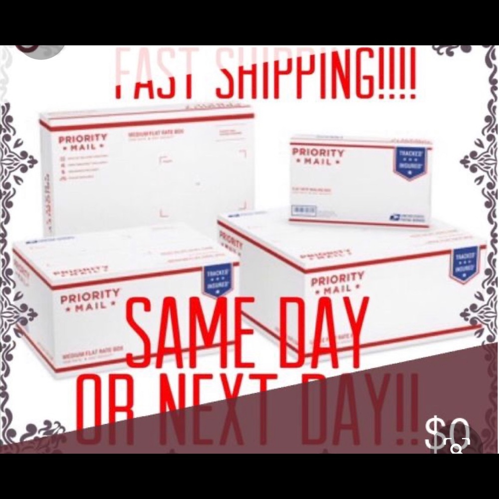 Same day/next day shipping on ALL items!!!
